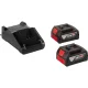 Bosch GWS 18V-8 L Cordless Angle Grinder, 125 mm, 2x 5.0 Ah Batteries, L-BOXX