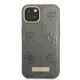 Guess Peony Logo Plate MagSafe Case for iPhone 13, Grey