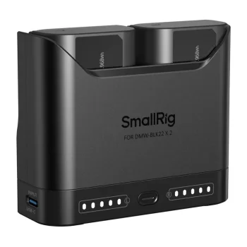 SMALLRIG DMW-BLK22 twin battery kit with USB-C charger