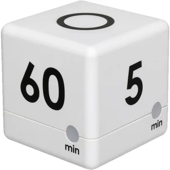 TFA 38.2032.02 Cube Timer Digital Kitchen Timer, White