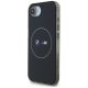 BMW IML Metal White Circle MagSafe vāciņš Apple iPhone 16e, Melns