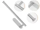 Paper Towel Holder, Self-Adhesive, Metal, Silver Loft