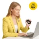 4Fizjo 382 Silicone Hand Grip Strengthener, 27 kg, Black