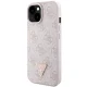 Guess Crossbody 4G Metal Logo Case for iPhone 15 Plus, Pink