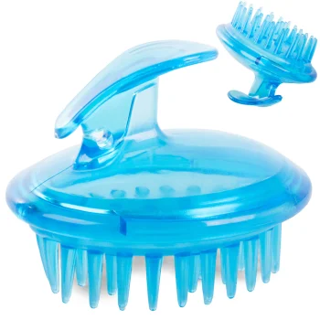 Silicone Scalp and Body Massage Brush, Blue