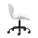 4Rico QS-06B Cosmetic Stool, Black/White