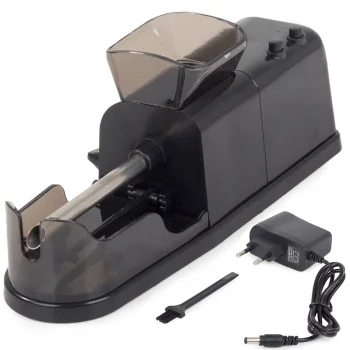 Electric Cigarette Rolling Machine for Tobacco, Black