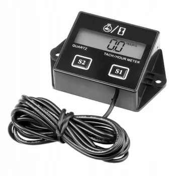 Universal Electronic Tachometer Tach Hour Meter for Gasoline Engines