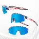 Rockbros Polarized Cycling Glasses with UV Protection and Corrective Insert, White