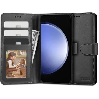 Samsung Galaxy S23 FE (SM-S711B/DS) Tech-Protect Wallet Book Case Cover, Black