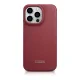 Icarer iPhone 14 Pro Max Premium Leather Folio Case MagSafe, Red