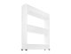 Storage Trolley on Wheels, Rolling Cart Organizer Shelf for Bathroom Kitchen Laundry Room Narrow Places, White