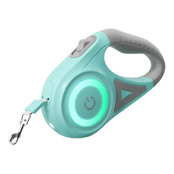 Rojeco Automatic LED Dog Leash, 5m, Green