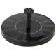 LUARO Solar Pond Fountain, Floating Garden Water Pump 16cm, Black