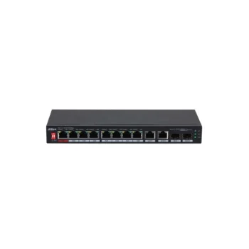 PFS3210-8GT2GF-96 10-Port Desktop Gigabit Switch with 8 PoE Ports