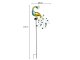 Solar Garden Light Peacock, LED, Warm Light, 110 cm