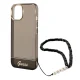 Guess Translucent Pearl Strap Case for iPhone 14 Plus, Black