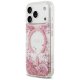 Guess Resin Bottom Glitter MagSafe Case for iPhone 17 Pro, Pink