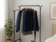 Freestanding Clothes Rack with Shoe Shelves, Black, 160 cm