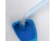 Silicone Toilet Brush with Wall Mount, Blue