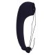 Inflatable Side Sleeper Travel Pillow for Car with Seat Strap, Navy Blue