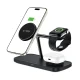 Tech-Protect QI15W-A45 3in1 Wireless Charger with MagSafe, Black