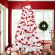 Christmas Tree Baubles 100 pcs + Star, Red