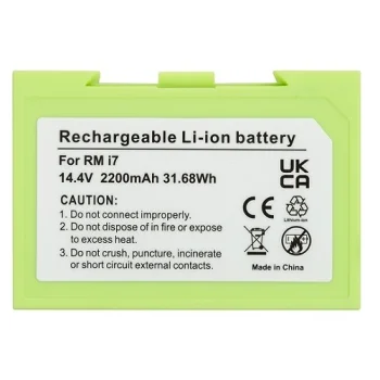 Extra Digital Battery for iRobot Roomba i7 / e5 / e6 / j7, 14.4V, 2.2Ah