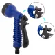Blue Expandable Garden Hose 10m-30m with 7-Pattern Spray Gun