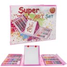 Kid's Painting Drawing Accessories (pencils, paints, brushes, etc.) Set in a Case, 208 pcs.