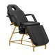 Activeshop 557G Cosmetic Chair with Trays, Gold and Black