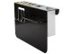 Wall-mounted knife holder and kitchen organizer, black