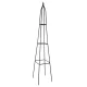 LUARO Garden Obelisk Trellis for Climbing Plants Metal Rose Pyramid Support Stand
