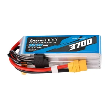 Gens Ace G-Tech LiPo Battery 3700mAh 22.2V 60C 6S1P XT90