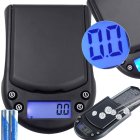 Jewelry Pocket Scale 500 g with 0.1 g Precision, Electronic Gram Scale, Black