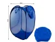 Collapsible Laundry and Toy Basket with Handles, 65L, Blue