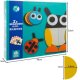 Kruzzel 00022426 Wooden Logic Puzzle with Geometric Shapes