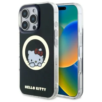Hello Kitty iPhone 16 Pro Max Case IML Sweet Kitty MagSafe, Black