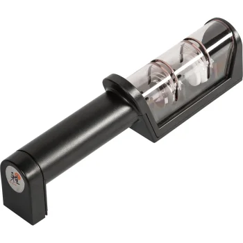 Miyabi Knife Sharpener with Diamond and Ceramic Wheels, Black
