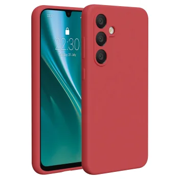 Etteri Silicone Case for Samsung Galaxy A36 5G, Raspberry