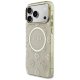 Guess IML Peony Dot MagSafe Phone Case Cover iPhone 17 Pro Max - Beige