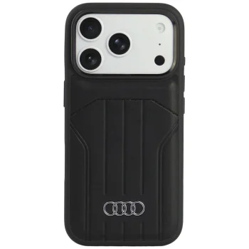 Audi Synthetic Leather MagSafe Case for iPhone 18 Pro / 17 Pro - Black