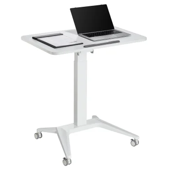 Maclean MC-453W Mobile Laptop Desk, 80x52cm, White