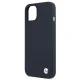BMW iPhone 13 mini Case Silicone Signature, Navy Blue