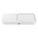 Samsung Wireless Charger Duo 15W with Mains Charger and Cable, White