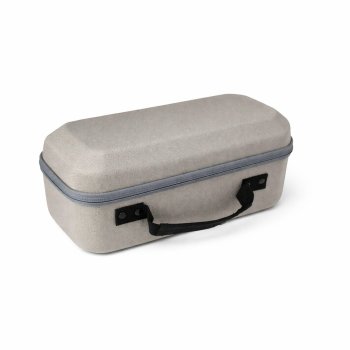 Waterproof Projector Case Hard Shell EVA Travel Carrying Bag for Portable Projectors, Light Beige