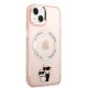 Karl Lagerfeld iPhone 14 Plus Case Iconic Karl & Choupette Pink
