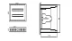 MCB Enclosure Box TIBOX 440x450x115mm, 2x16P, Surface Mount, Grey