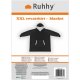 Ruhhy 00024403 XXL Oversize Blanket Hoodie, Black