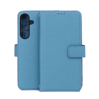 Smart Triangle Wallet Case for Samsung Galaxy S25 FE, Blue